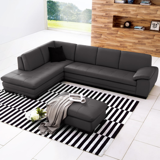 Jerald Sectional in Black by Wade Logan