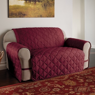 Innovative Textile Solutions Burgundy Microfiber Ultimate Sofa Protector