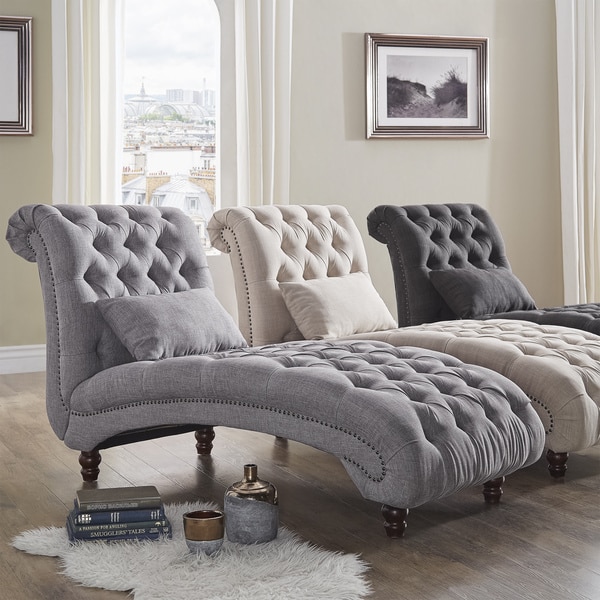  Tufted Oversized Chaise Lounge