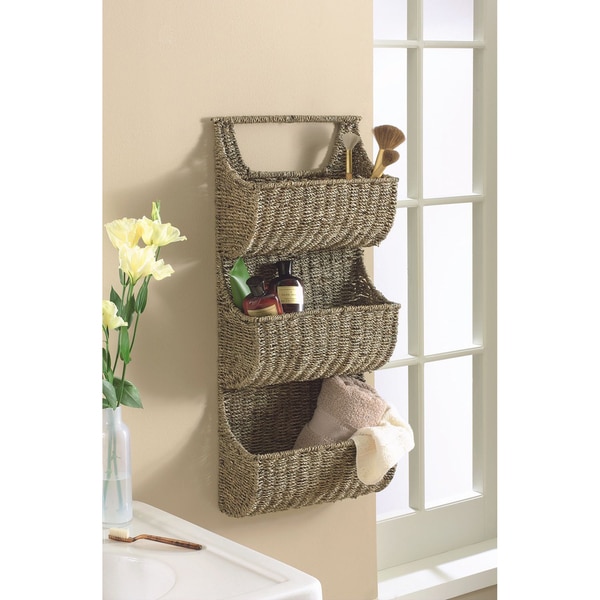 TAG Coffee Seagrass 3-part Wall Basket