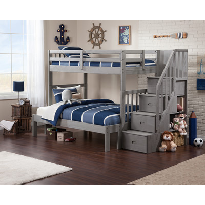 Dustin Staircase Bunk Bed with Drawers