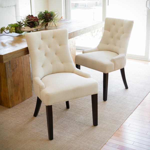 Hayden Tufted Fabric Dining/ Accent Chair