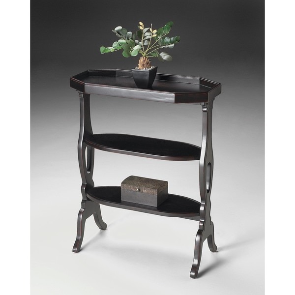 Butler Hadley Black Wood Accent Table