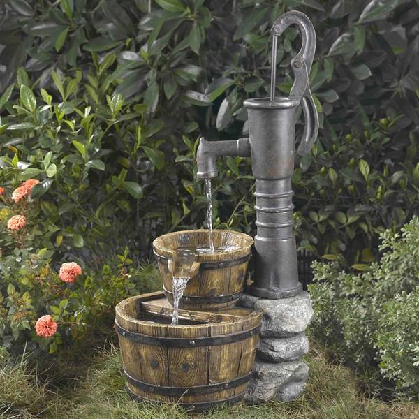 Old-Fashioned Water Pump Water Fountain