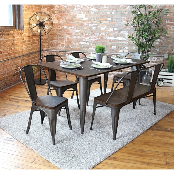 Oregon Industrial 59-inch Dining Table