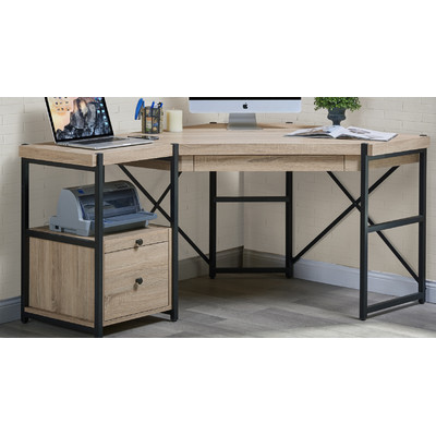 Cooksey Corner Desk with Reversible Pedestal 