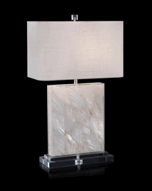 Mother of pearl table lamp