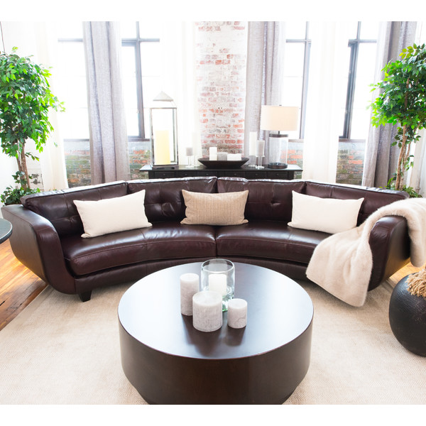Delano Sectional In Brown