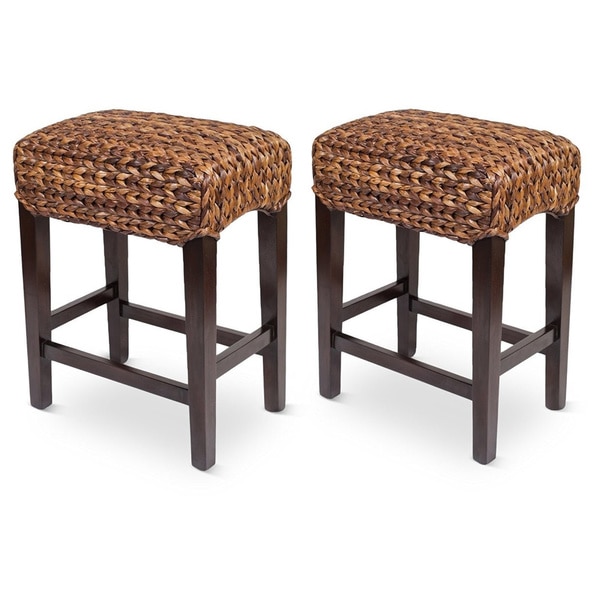 Grass Backless Counter Stools (Set of 2)