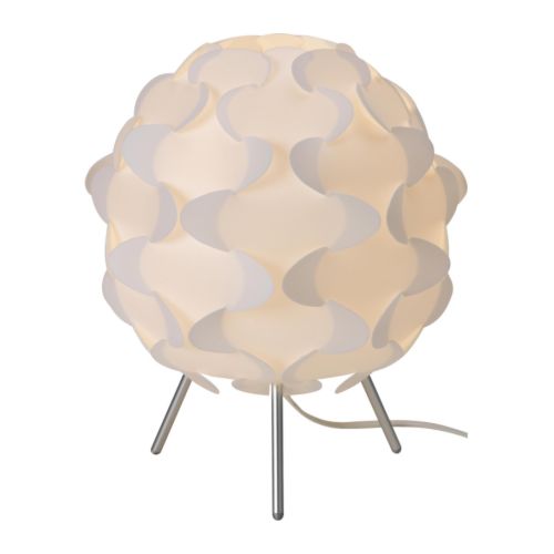 FILLSTA soft white meander-textured tablelamp designed by Gunner Jensen