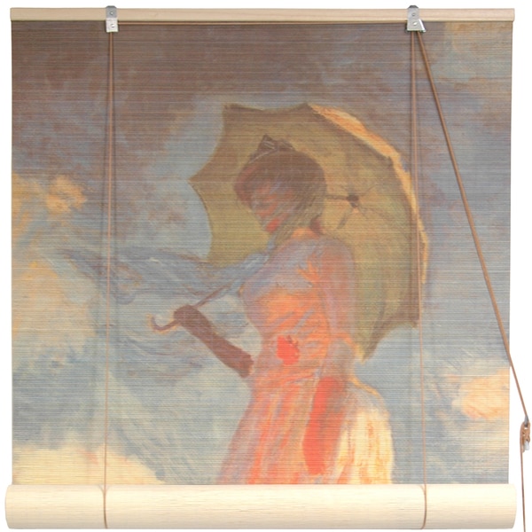 'Girl With a Parasol' Window Blinds (24-in x 72-in)