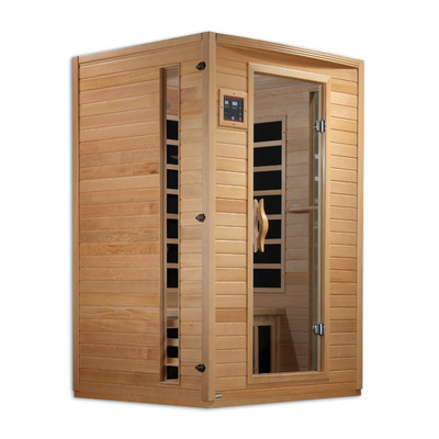 Luxury 2 Person Carbon Sauna with Side Glass