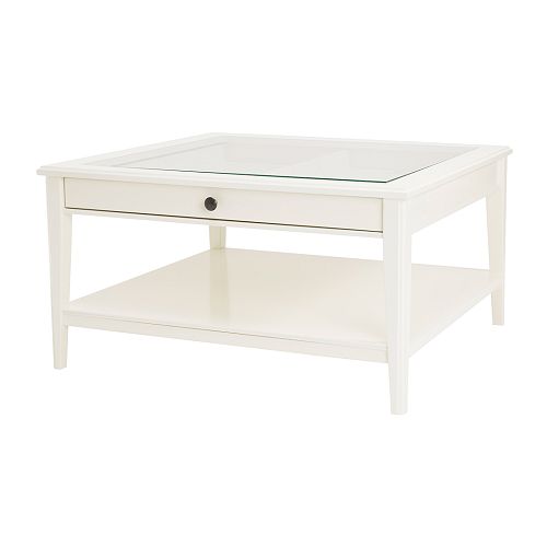 White minimalist coffee table 