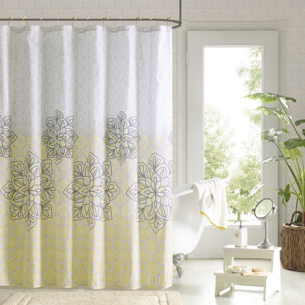 90 degrees by Design Lab Tamara Shower Curtain and Hook Set