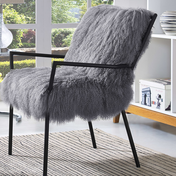 Laraine Sheepskin Arm Chair 