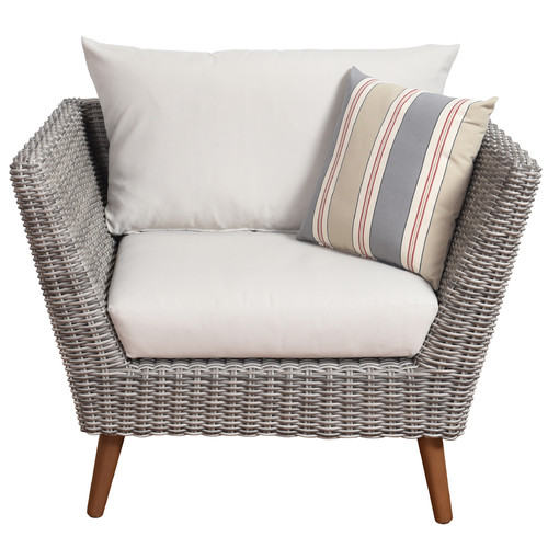 Brighton Eucalyptus Patio Arm Chair with Cushions
