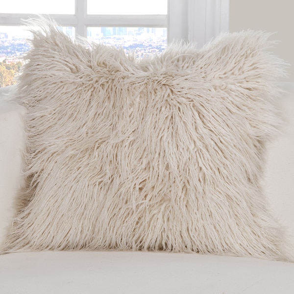Fur Llama Square Accent Pillow