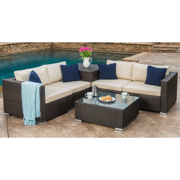Doyle 6-Piece Patio Sectional Seating Group