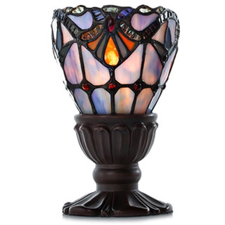 Tiffany Style Stained Glass Allistar Light of Remembrance Accent Lamp