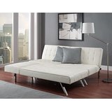 Modern Sofa Bed Sleeper Faux Leather Convertible Sofa Set Couch Bed Sleeper Chaise Lounge Furniture 