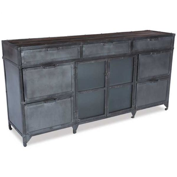 WW2 style Wrought Iron cabinet chest