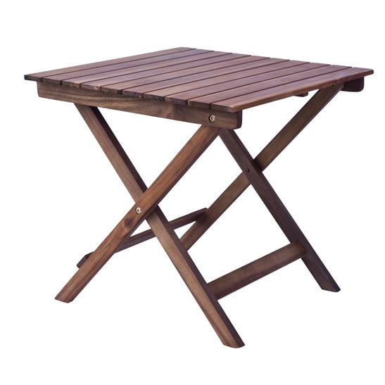 Outdoor wooden side table
