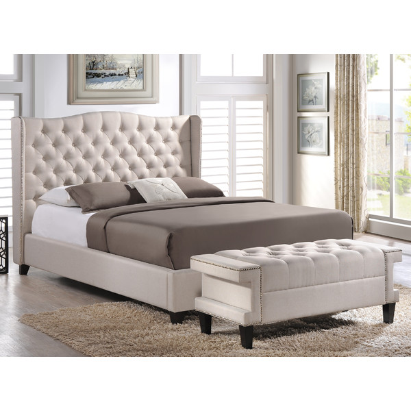 2-Piece Norwich Uphostered Bed & Bench Set