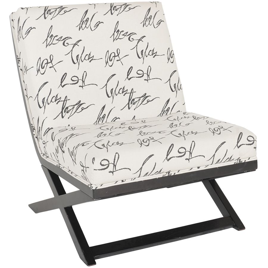  Levon Script Armless Chair