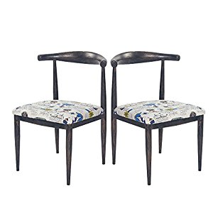 Metal Frame Dining Chairs Set of 2