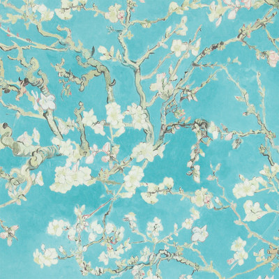 Van Gogh Blossoming Almond Trees Floral and Botanical Plaster Wallpaper