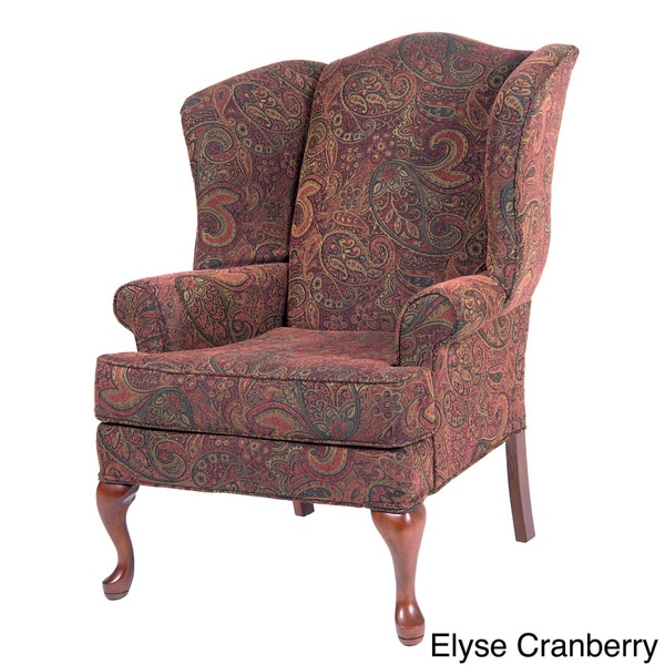Greyson Living Elyse Wingback Paisley Print Accent Chairs