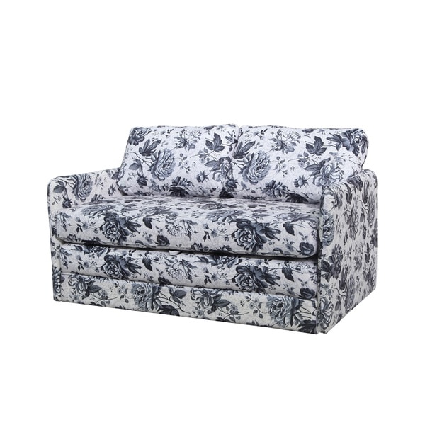 Kathy Reversible Flower Loveseat and Sofa Bed