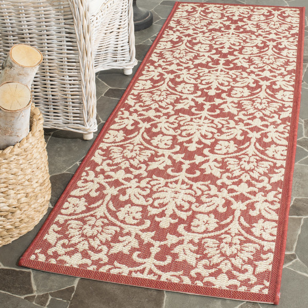 Bexton Hand-Woven Red/Natural Area Rug