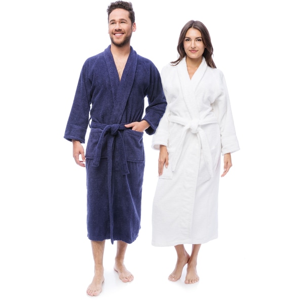 Superior Collection Luxurious 100-percent Premium Long-staple Combed Cotton Unisex Terry Bath Robe