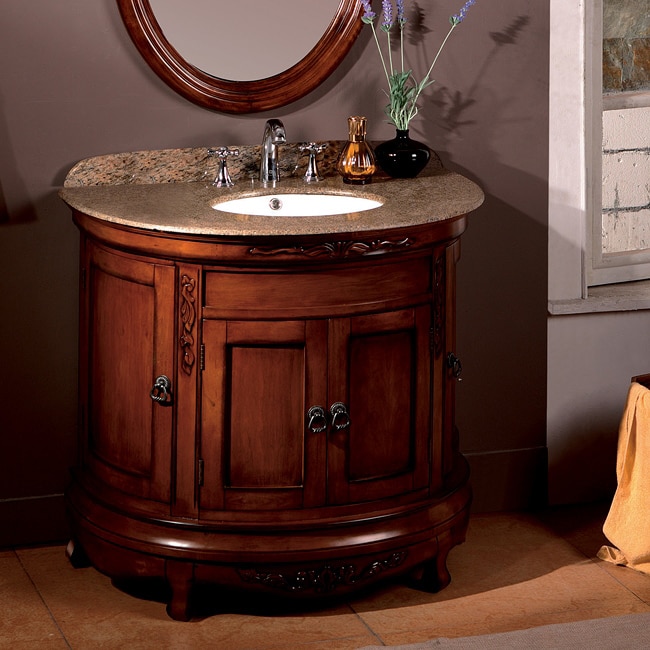 OVE Decors Vivian 36-inch Single Sink Bathroom Vanity with Granite Top