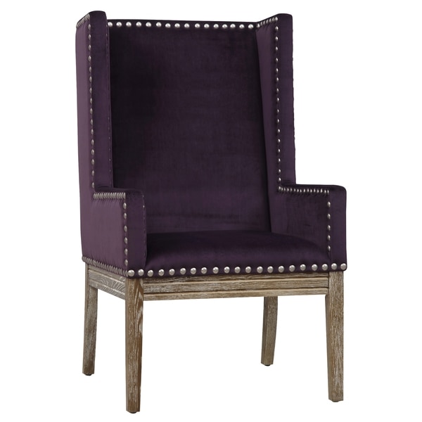 Tribeca II Purple Velvet Chair