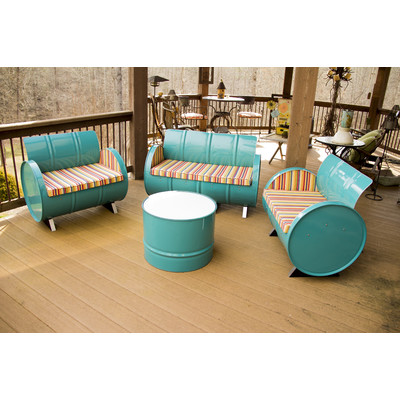 Outer Banks 4 Piece Seating Group with Cushions