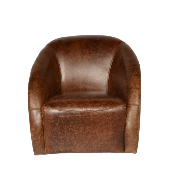 Lazzaro Leather Maryland Coco Brompton Swivel Tub Chair