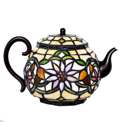 Stained Glass Tiffany Style Teapot 7