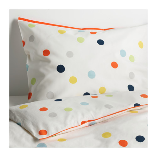 DRÃ–MLAND Duvet cover and pillowcase(s), multicolor
