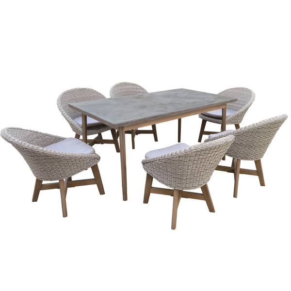 Estell 7 Piece Dining Set with Cushions