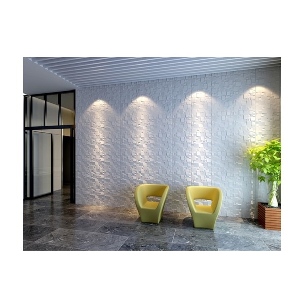 3D Wall Panels Plant Fiber Ice Design (10 Panels Per Box)