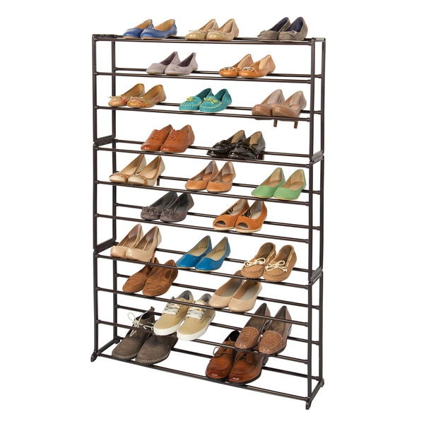 Richards Homewares 50-pair Standing Bronze Shoe Rack