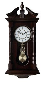 Grandfather Wood Wall Clock with Chime