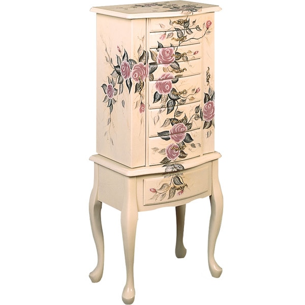 Floral Jewelry Armoire