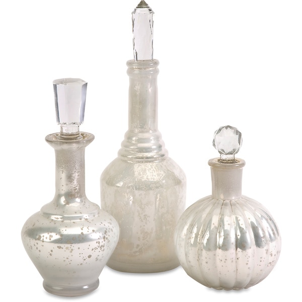 Curran Glass Stopper Bottles (Set of 3)