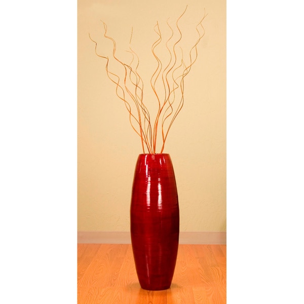 Bamboo Cylinder Vase and Branches