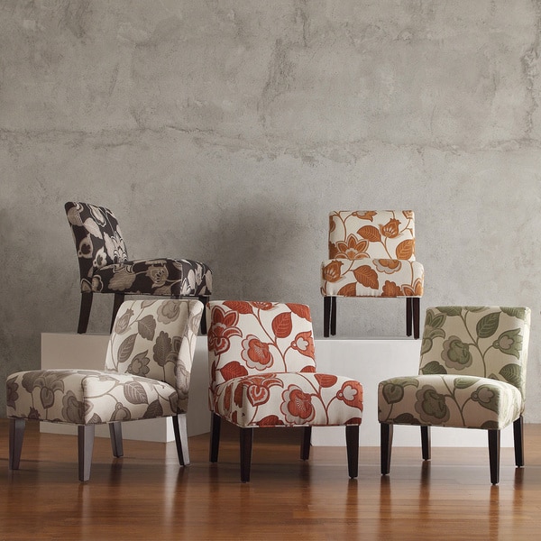 INSPIRE Q Peterson Floral Accent Slipper Chair