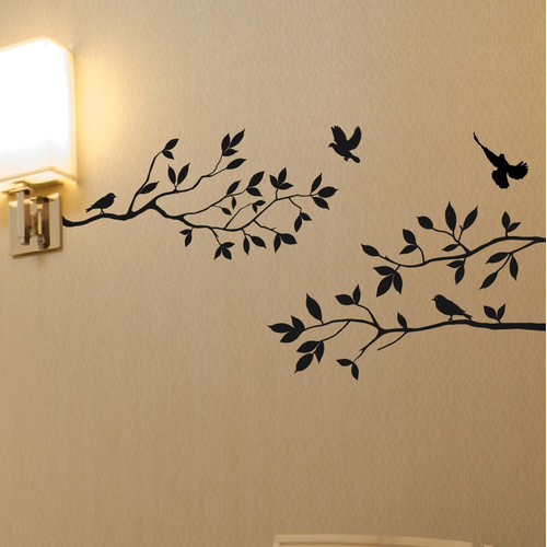Tree Branches with Birds Wall Decal