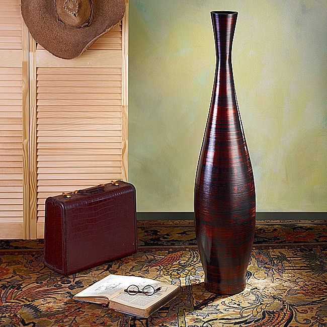 Copperworks Large Trumpet Floor Vase 